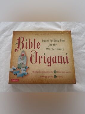 Bible Origami Paper-Folding Kit 9 Bible Stories NWT